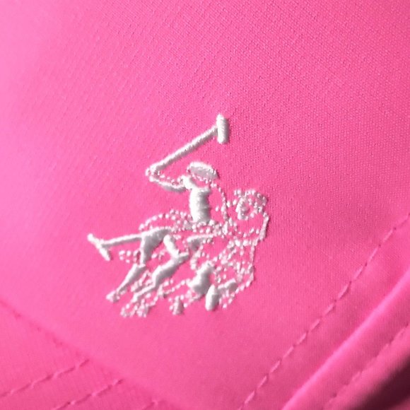 U.S. Polo Assn. Women's Pink Adjustable Cap with Embroidered White Logo - Picture 2 of 15
